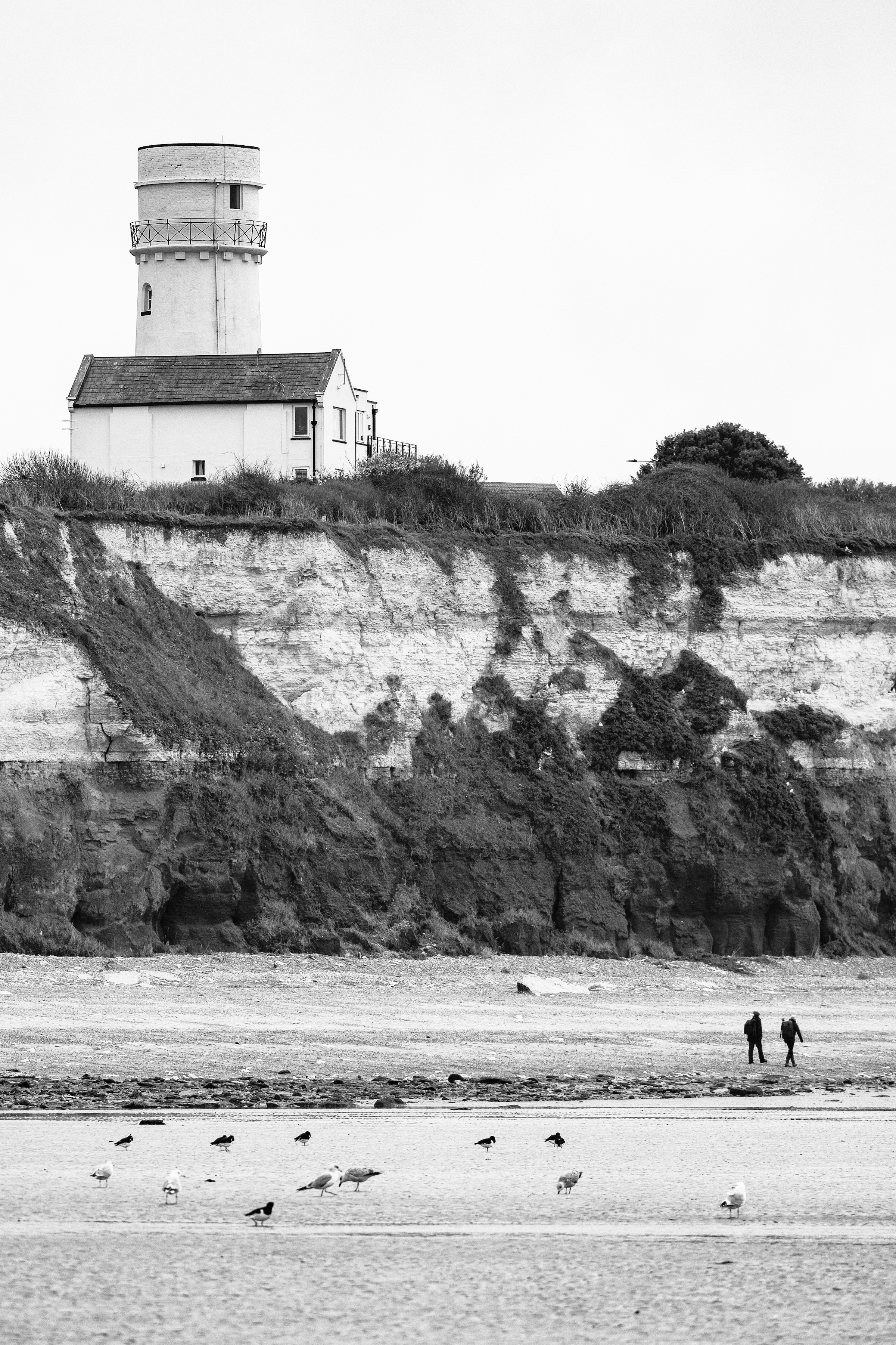 Lighthouse on the cliff by William Austin-Lobley